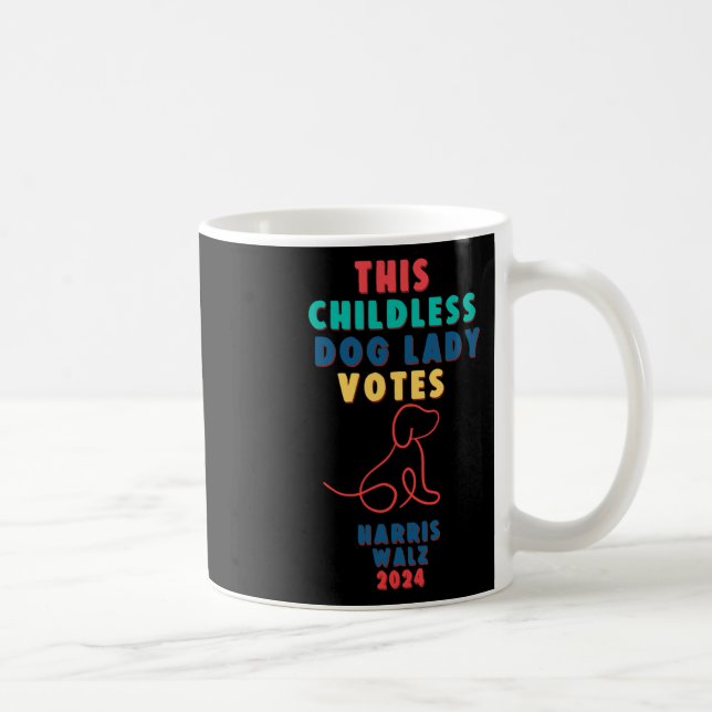 Caneca De Café Lady Votes Kamala - Harris WAlzheime (Direita)