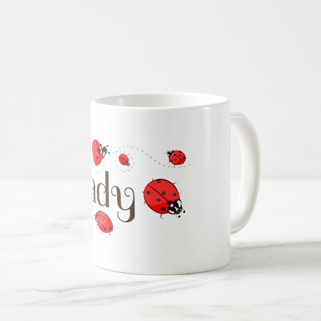 Caneca De Café Ladybug (Frente Esquerda)