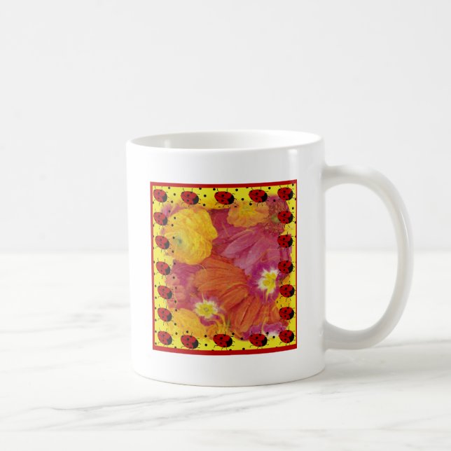 Caneca De Café Ladybug Art (Direita)