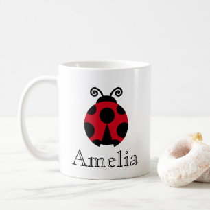 Caneca De Café Ladybug Cute Personalizado