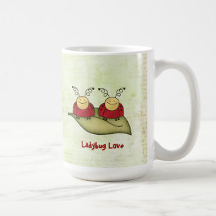 Caneca De Café Ladybug Love Whimsical Graphic Mug