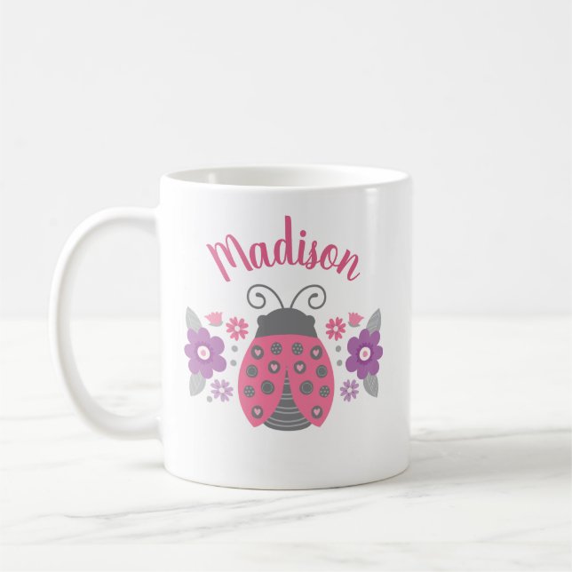 Caneca De Café Ladybug Mug personalizado (Esquerda)