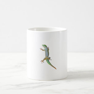 Caneca De Café Lagarto Gecko Verde Vibrante de Madagascar