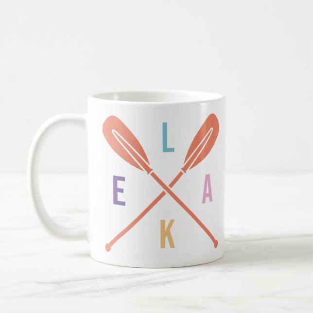 Caneca De Café Lago Boat Paddles (Esquerda)