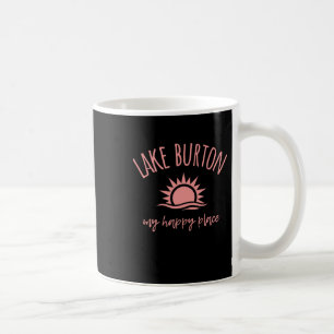 Caneca De Café Lago Burton Ga Meu Lugar Feliz Embarcações Pesca A