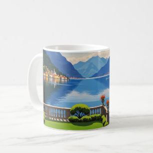 Caneca De Café Lago Como Itália Viagem