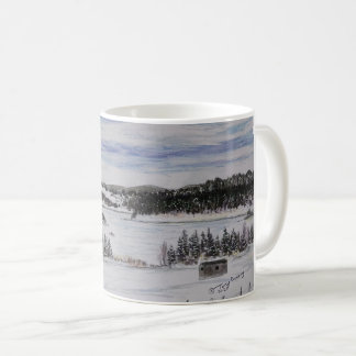 Caneca De Café lago congelado lagoa rochosa Fox Trap NL