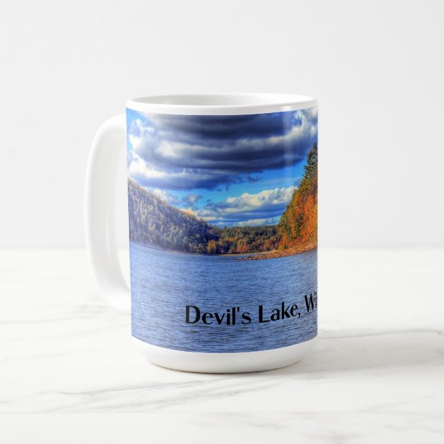 Caneca De Café Lago do Diabo, Wisconsin (Frente Esquerda)