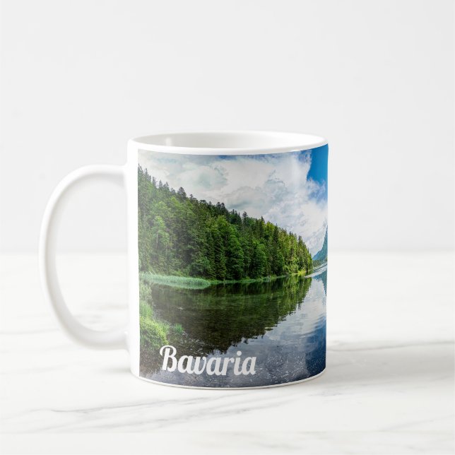 Caneca De Café Lago Eibsee, na Baviera, Alemanha (Esquerda)