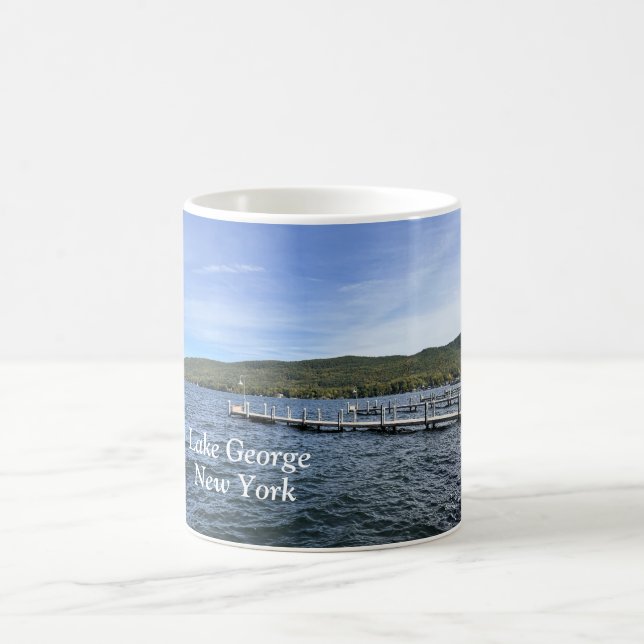 Caneca De Café Lago George New York (Centro)