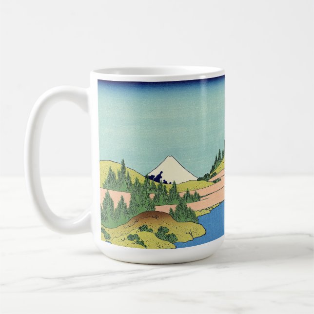 Caneca De Café Lago Hokusai Hakone na província de Sagami (Esquerda)
