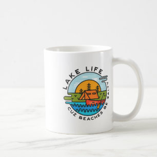Caneca De Café Lago Life Cuz Beaches São Salgados Engraçado, Dive