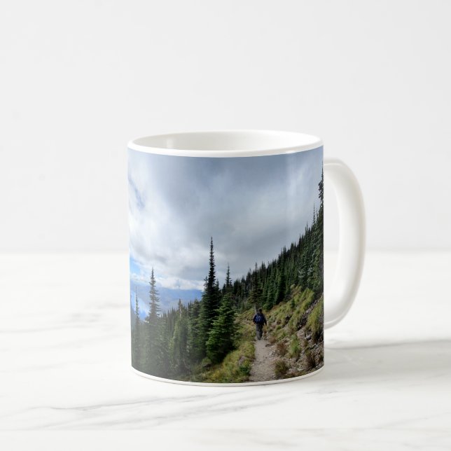 Caneca De Café Lago McDonald do Monte Brown - Parque Nacional Gla (Frente Esquerda)