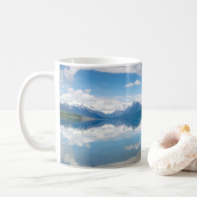 Caneca De Café Lago McDonald Glacier National Park Mug (Com Donut)