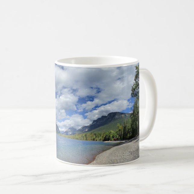 Caneca De Café Lago McDonald - Parque Nacional Glacier (Frente Esquerda)