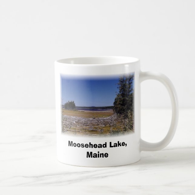 Caneca De Café Lago Moosehead, Maine (Direita)