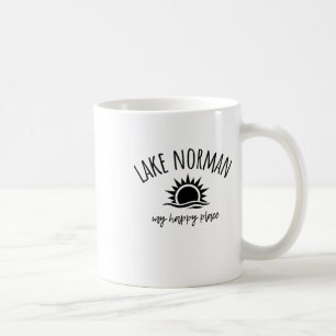 Caneca De Café Lago Norman Meu Lugar Feliz Nc Embarcações Pesca A