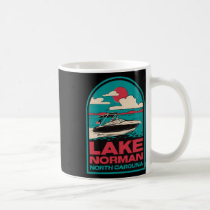 Caneca De Café Lago Norman Retro Boating Nc