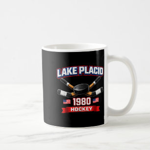Caneca De Café Lago placid 1980 hóquei vintage puck EUA nova york