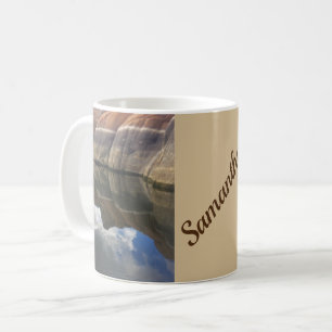 Caneca De Café Lago Red Rock Refletido Foto Prescott Arizona