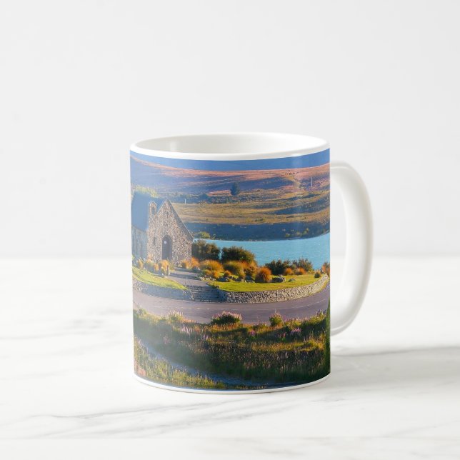 Caneca De Café Lago Scenic Tekapo (Frente Esquerda)