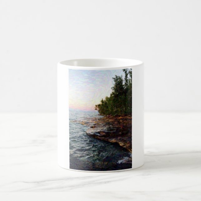 Caneca De Café Lago Superior Shore Mug (Centro)