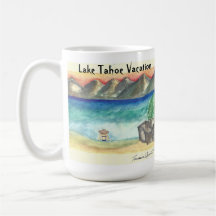 Lago Tahoe Beach Scene - por Taramin Lourie