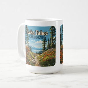 Caneca De Café Lago Tahoe California Nevada Retro Viagem