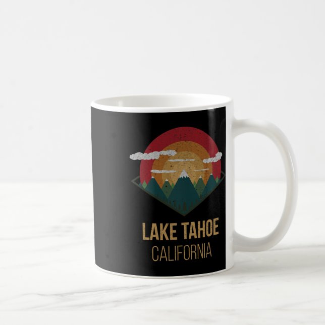 Caneca De Café Lago Tahoe California Winter Mountain Gi (Direita)