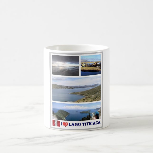 Caneca De Café Lago Titicaca - I Love - Peru - (Centro)