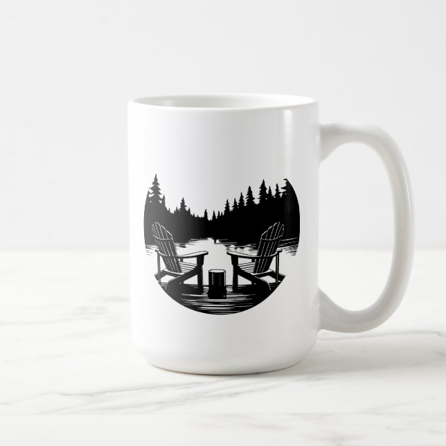 Caneca De Café Lago View Mug (Direita)