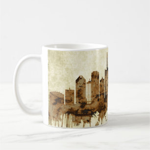 Caneca De Café Lagos Nigéria Cityscape