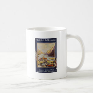 Caneca De Café Lagos Waterton do parque nacional de geleira