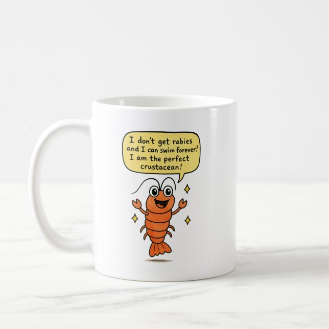 Caneca De Café Lagosta Crustácea Perfeita (Esquerda)
