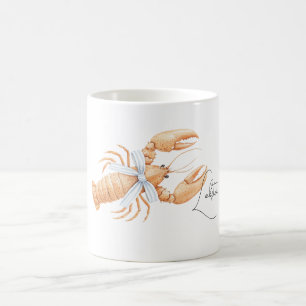 Caneca De Café Lagosta de Oceano de Praia