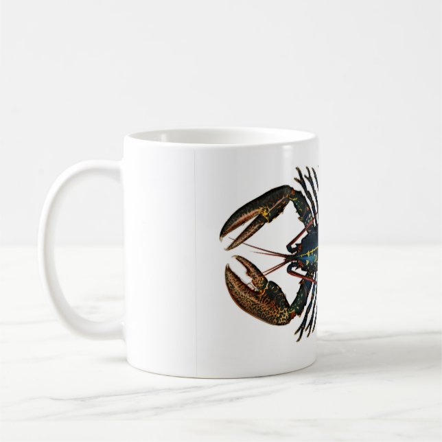 Caneca De Café Lagosta - Design Vintage (Esquerda)