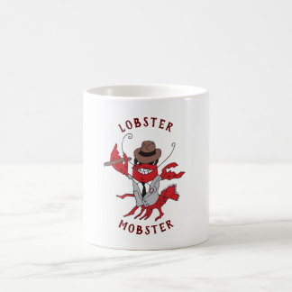 Caneca De Café Lagosta Magosta 🦞 Cartoon Engraçado Gangster