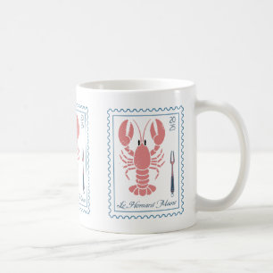 Caneca De Café Lagosta Maine New England Oceano Náutico Produtos