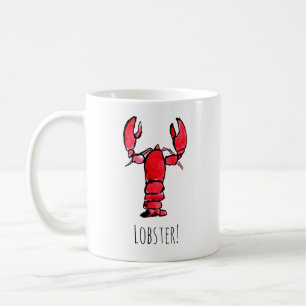 Caneca De Café Lagosta Vermelha