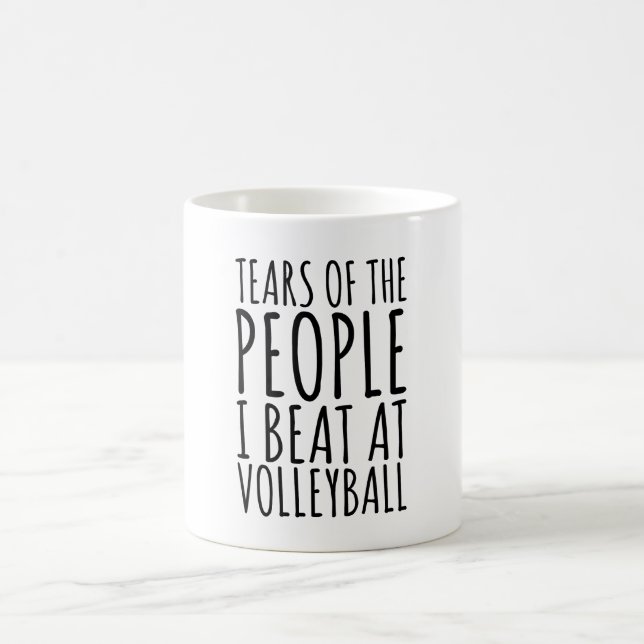 Caneca De Café Lágrimas Das Pessoas Que Ganhei No Voleibol (Centro)