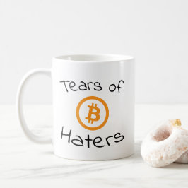 Caneca De Café Lágrimas de Chapéus de Bitmoedas Engraçados BTC En