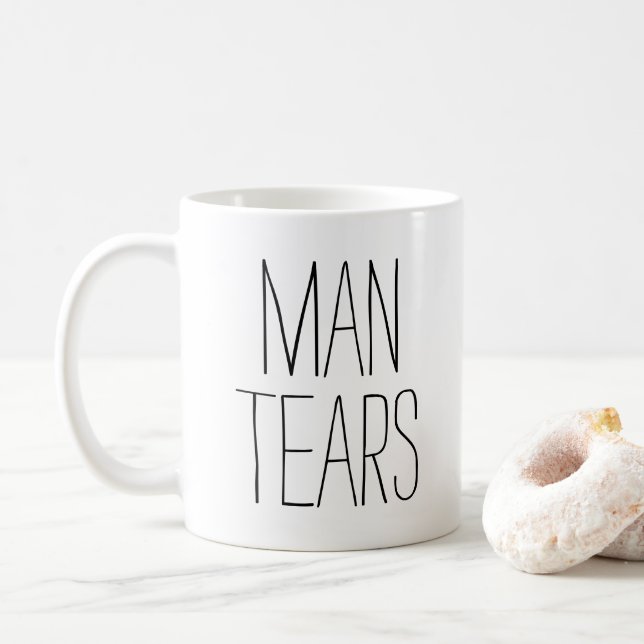 Caneca De Café Lágrimas de homem (Com Donut)