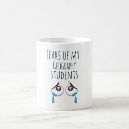Caneca De Café Lágrimas de meus alunos... professor de geografia