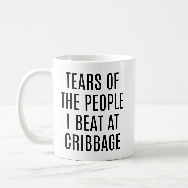 Caneca De Café Lágrimas Divertidas das Pessoas que Eu Derrotei no (Esquerda)