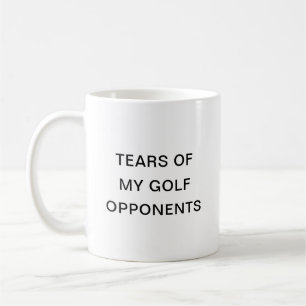 Caneca De Café Lágrimas Do Meu Golfe Opõem-Se À Typografia Do Caf