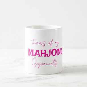 Caneca De Café Lágrimas dos Meus Adversários de Mahjong Engraçada