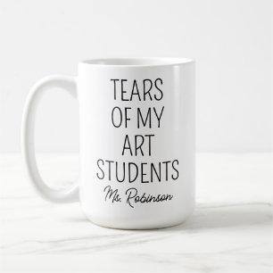 Caneca De Café Lágrimas dos Meus Alunos de Arte, Agradecimento ao