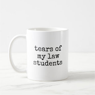 Caneca De Café Lágrimas dos Meus Alunos de Direito Professor de D