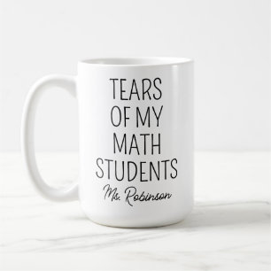 Caneca De Café Lágrimas dos Meus Alunos de Matemática, Agradecime
