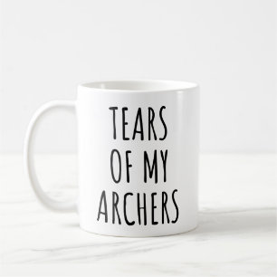 Caneca De Café Lágrimas dos Meus Arqueiros Humor Fantasia Jogos